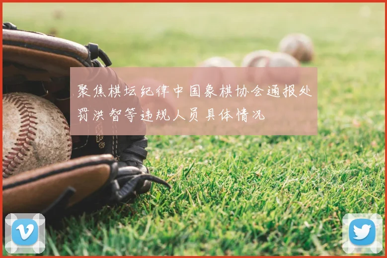 聚焦棋坛纪律中国象棋协会通报处罚洪智等违规人员具体情况